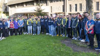 Rhinos bring Christmas joy at annual visit to Leeds Children's Hospital