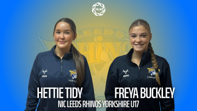 Two Yorkshire Pathway Rhinos selected for under 17s Europe Netball Championships